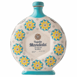 Tequila Mandala Blanco decorative bottle.