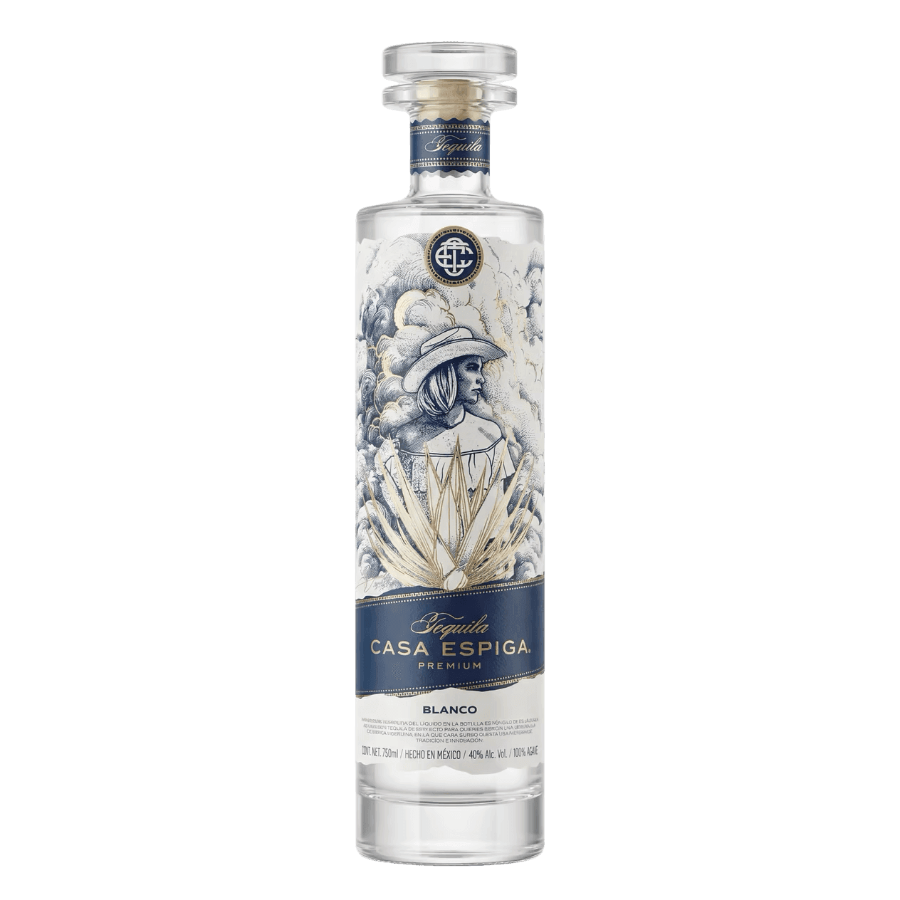 Casa Espiga Premium Blanco tequila bottle