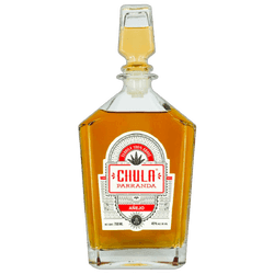 Bottle of Chula Parranda Añejo tequila