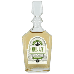Chula Parranda Reposado tequila bottle with glass stopper