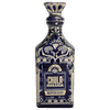 Blue and white Chula Parranda Reposado tequila bottle