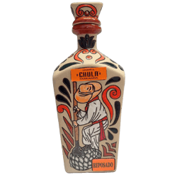 Decorative Chula Parranda Reposado tequila bottle