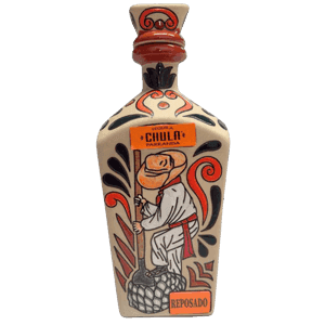 Decorative Chula Parranda Reposado tequila bottle