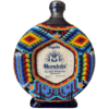 Mandala tequila fles met kleurrijk kralenontwerp